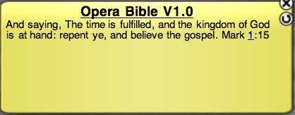 Opera Bible 1.0 : Main window