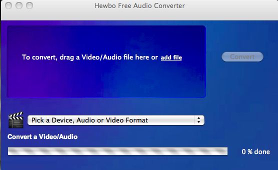 Audio-Converter 1.7 : Main window
