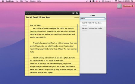Quick Note screenshot