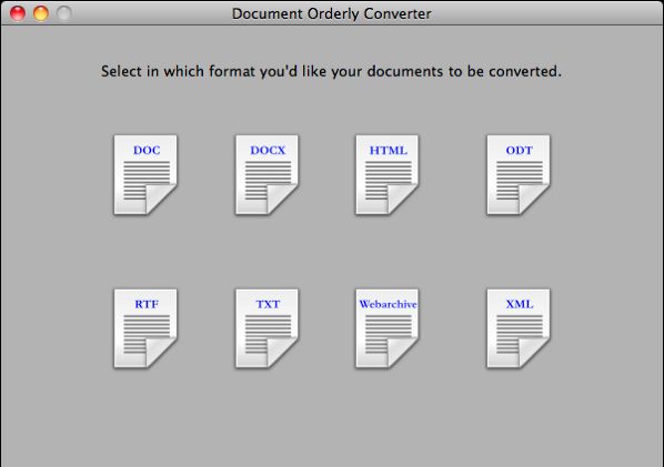 Document Orderly Converter 2.0 : Main window