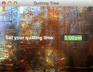 Quitting Time 1.0 : Time Adjustment