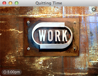 Quitting Time 1.0 : Default View