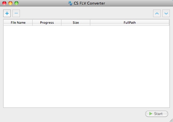 CS FLV Converter 1.0 : Main window