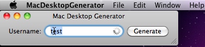 MacDesktopGenerator 0.5 : Main window