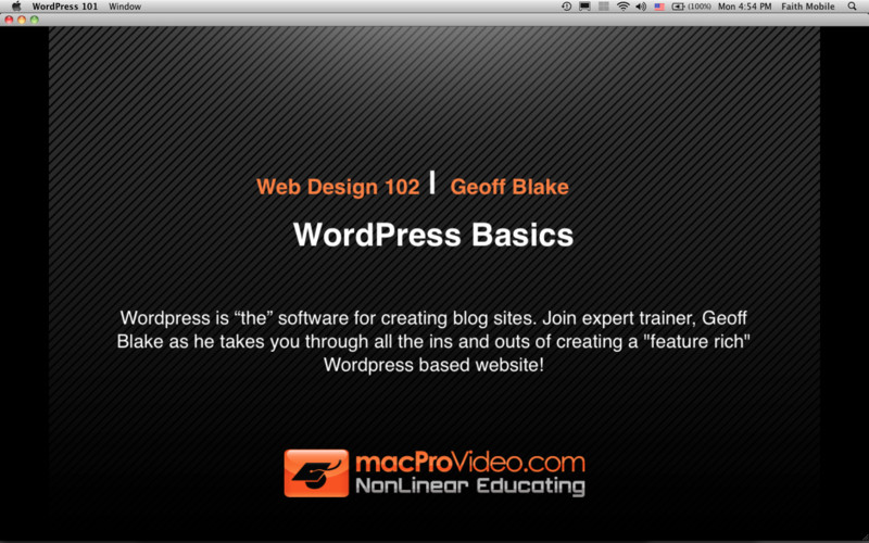 Course For WordPress 101 1.0 : Course For WordPress 101 screenshot