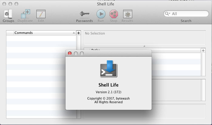 Shell Life 2.1 : Main Window