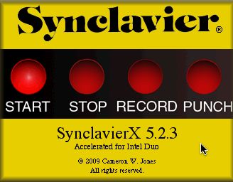SynclavierX 5.2 : Main window
