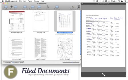 Filed Documents screenshot