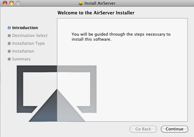 AirServer 2.0 : Installation wizard