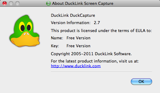 DuckCapture : Program version