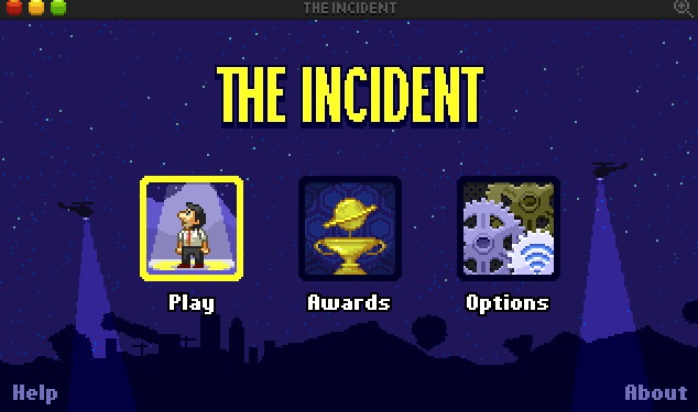 The Incident 1.0 : Main menu