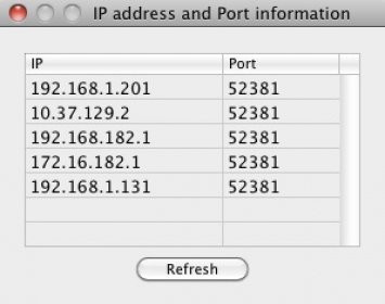 IP and port info