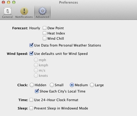 Clear Day - (Formerly Weather HD) 1.6 : Preferences
