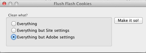Flush Flash 1.0 : Main Window