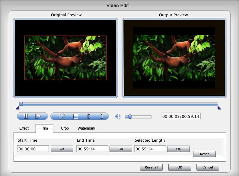 4Easysoft Mac iPad Video Converter 3.2 : Editor