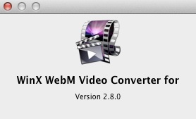 WinX WebM Video Converter for Mac - Free Edition 2.8 : About window