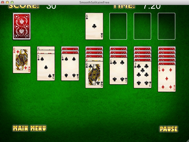 Smooth Solitaire Free! 1.0 : Gameplay