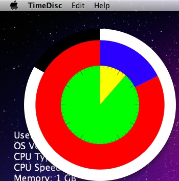 TimeDisc 0.5 : Main window