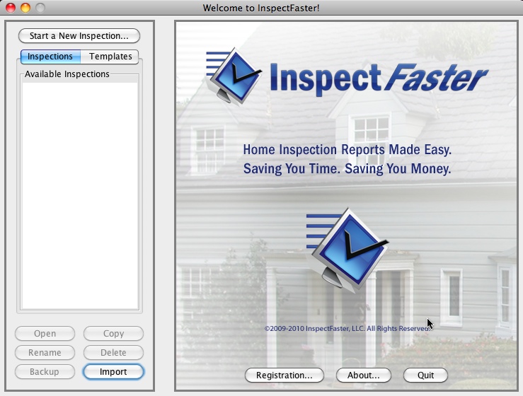 InspectFaster 3.0 : Main window