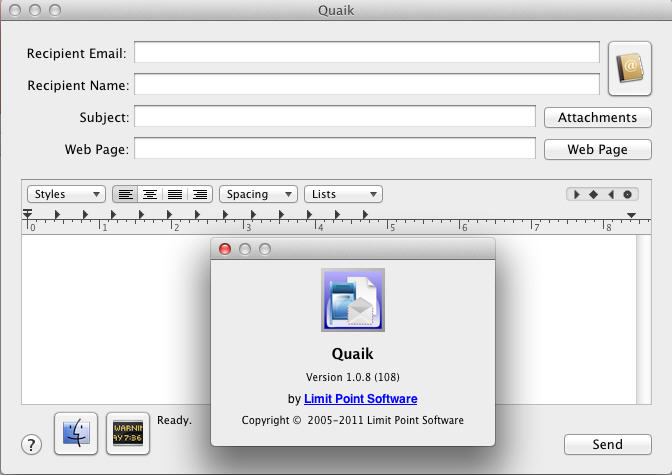 Quaik 1.0 : Main Window