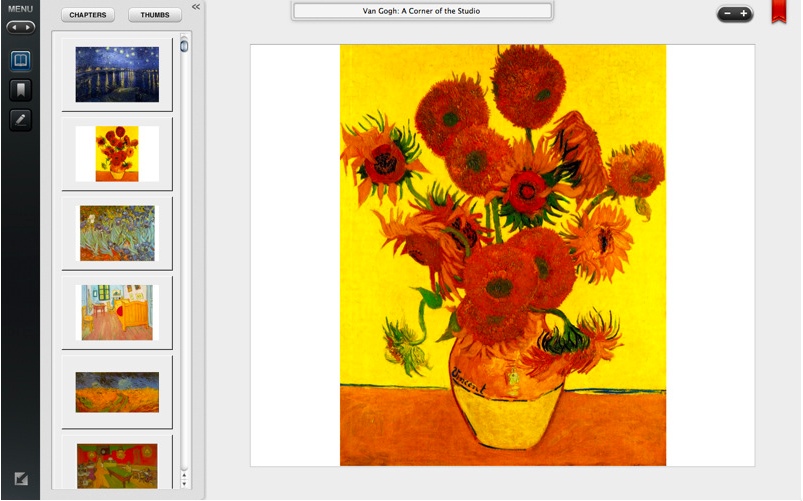 Vincent Van Gogh Classic Painters Gallery Student Edition 1.0 : Main window