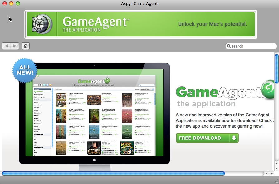 GameAgent 1.8 : Main window