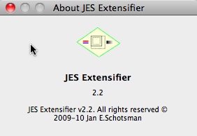 JES Extensifier 2.2 : Main window