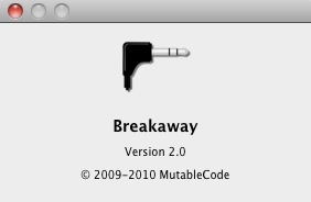 Breakaway 2.0 : About window
