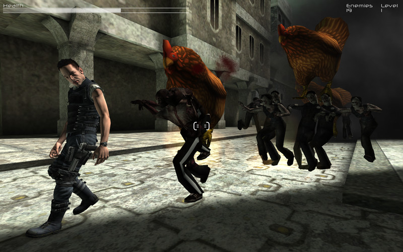 ROBOTS ZOMBIES AND GIANT CHICKENS CHASING you i... 3.3 : ROBOTS ZOMBIES AND GIANT CHICKENS CHASING you i... screenshot