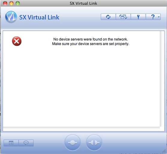 SX Virtual Link 3.6 : Main window