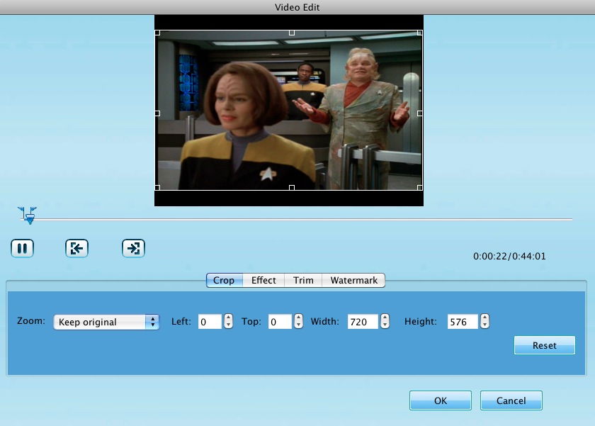 XFreesoft Mac DVD to Hard Ddrive Converter 2.3 : Editor