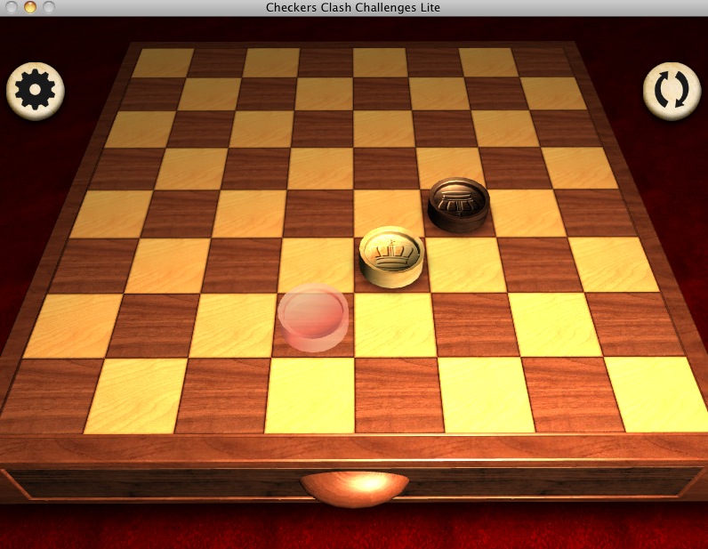 Checkers Clash Challenges Lite 1.0 : Board