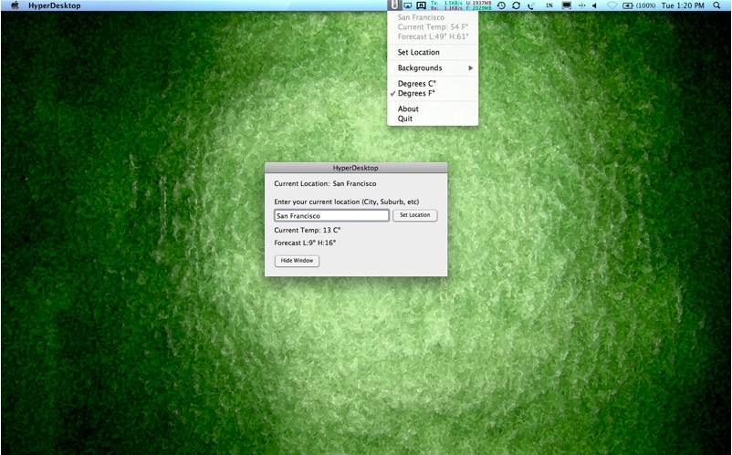 HyperDesktop 1.1 : Main window