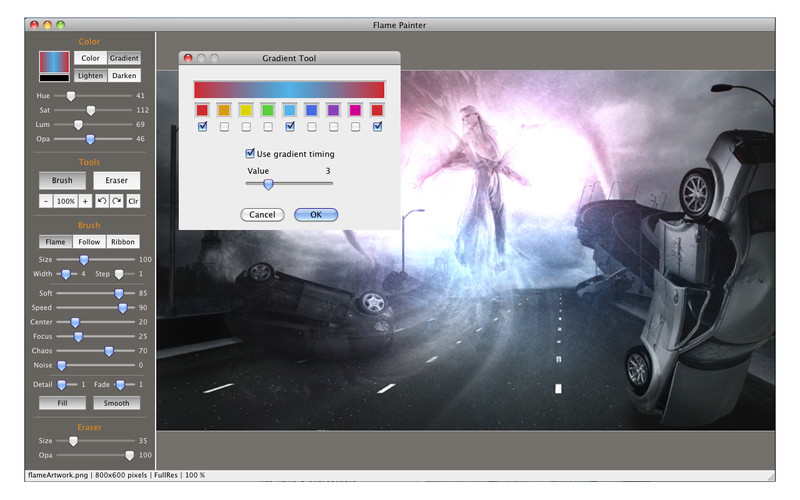 Flame Painter 1.2 : Flame Painter screenshot