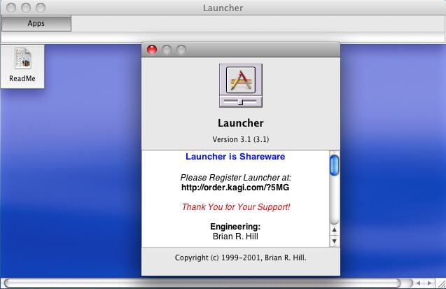 Launcher : Main Window