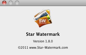 Star Watermark 1.8 : About window