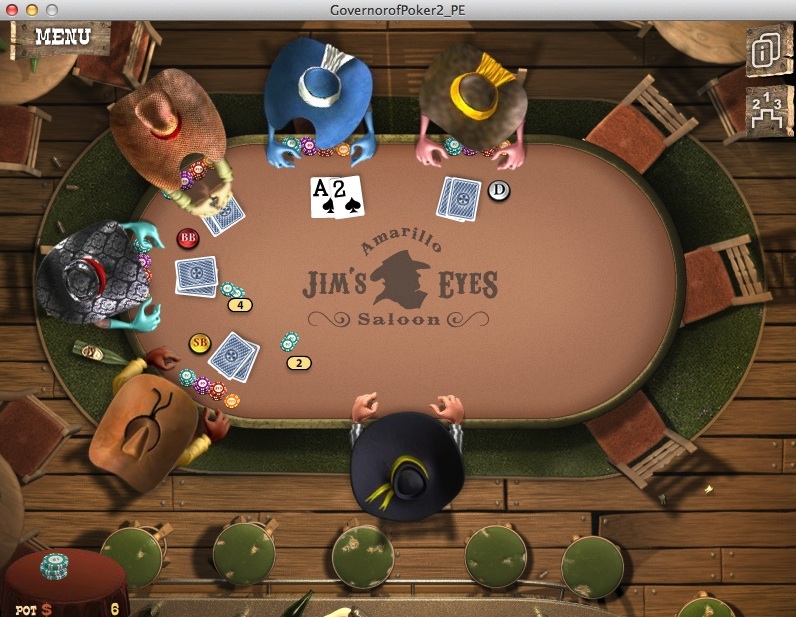 Governor of Poker 2 : Gameplay Window