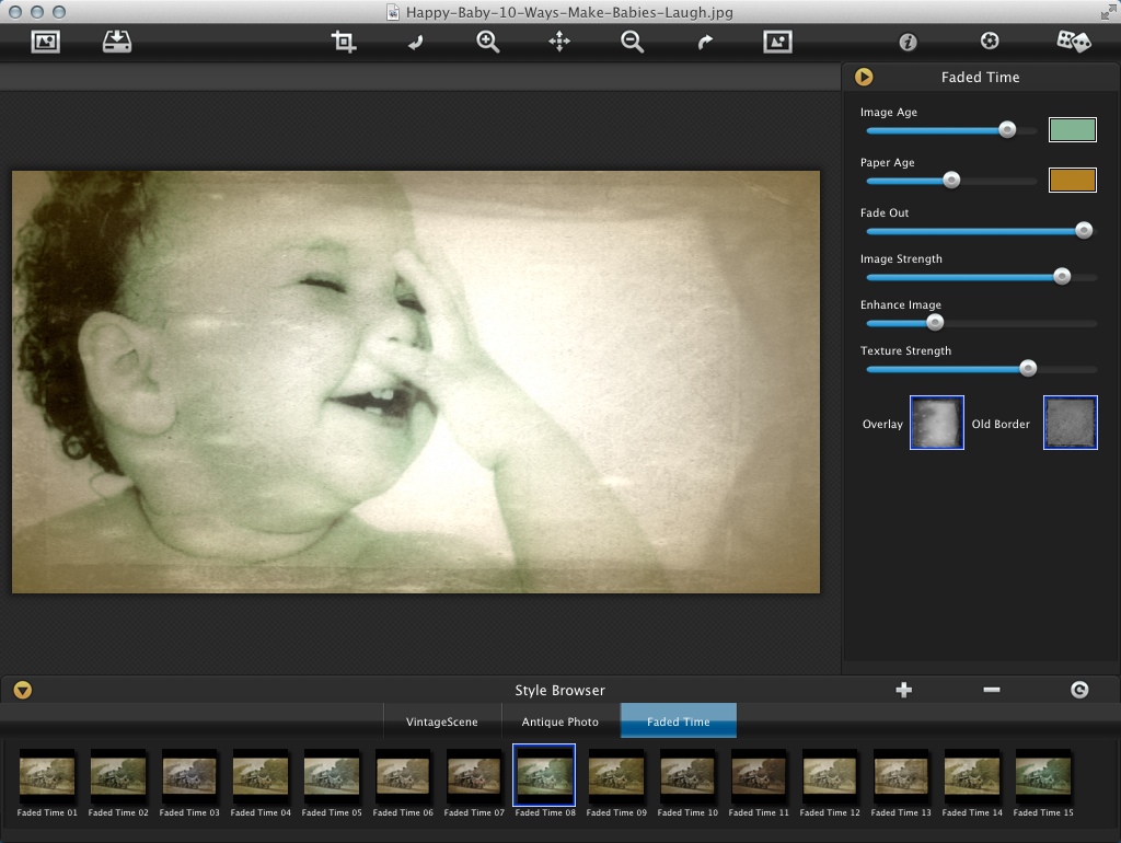 Vintage Scene 2.5 : Checking Faded Time Effects