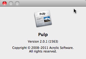 Pulp 2.0 : Main window
