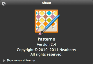 Patterno 2.4 : Program version