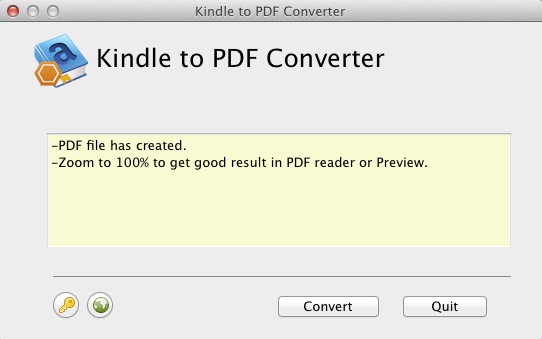 Kindle to PDF 2.1 : File created