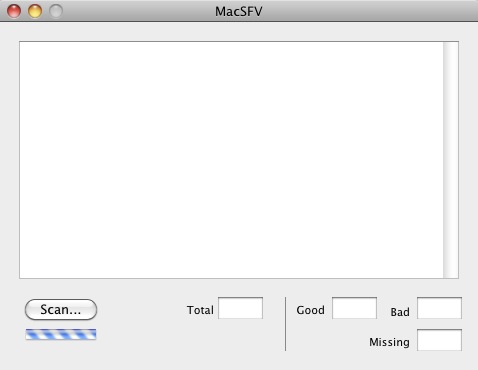 MacSFV 1.3 : Main window