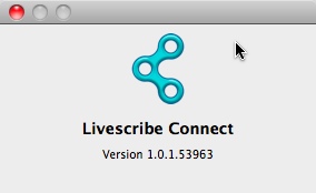 Livescribe Connect 1.0 : Main window