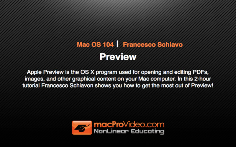 Course For Mac OS Preview 1.0 : Course For Mac OS Preview screenshot