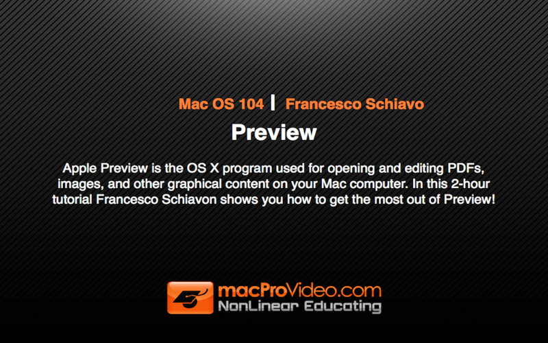 Course For Mac OS Preview 1.0 : Main window