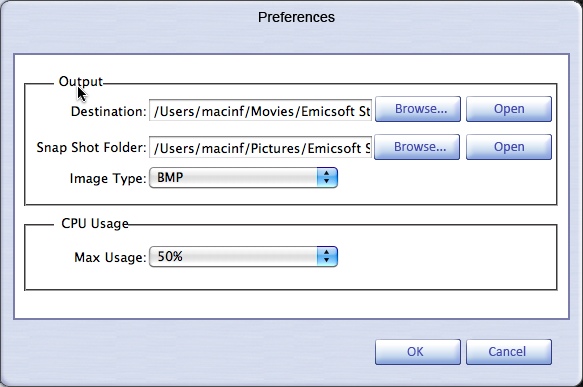 Emicsoft Audio Converter for Mac 3.1 : Settings