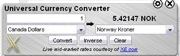 Universal Currency Converter 1.4 : General view