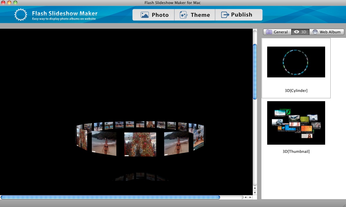 Flash Slideshow Maker for Mac 1.2 : Templates