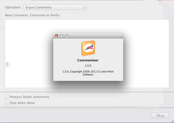 Commenteer 1.0 : Preference Window