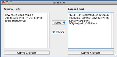 Base64Vue 1.0 : Main window